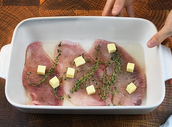 Baked Skate w/ Lemon Butter Sauce - Step 3